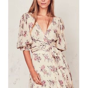 LoveShackFancy domino silk top